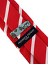 red and white classic  striped  tie